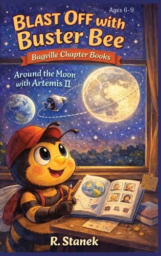 Blast Off With Buster Bee Around the Moon with Artemis II: A Bugville Critters Chapter Book About Curiosity, Teamwork, and a Real Journey Around the Moon