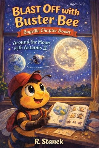 Blast Off With Buster Bee Around the Moon with Artemis II: A Bugville Critters Chapter Book About Curiosity, Teamwork, and a Real Journey Around the Moon