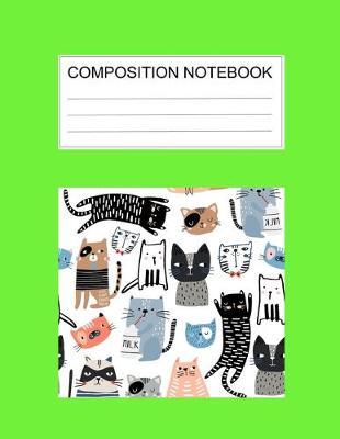 Composition notebook: Ruled (8.5 x 11 in), 110 Pages: Diary Book For Girl, Journal Notebook For Kids, Writing Journal Lined, Cute Pets green (8.5 x 11 in), 110 Pages