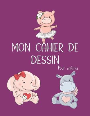 Mon cahier de dessin - Pour enfants: Carnet de dessin vide -120 Pages - Papier blanc (21.59 x 27.94 cm) avec emplacement pour mettre le titre du croquis