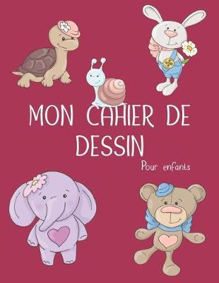 Mon cahier de dessin - Pour enfants: Carnet de dessin vide -120 Pages - Papier blanc (21.59 x 27.94 cm) avec emplacement pour mettre le titre du croquis