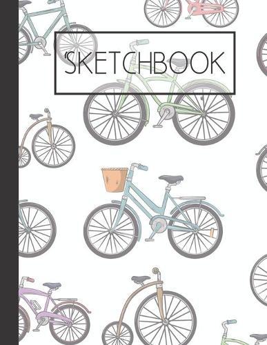 Sketchbook: Colorful Bikes 200 Page Sketchbook: Artist Edition (8.5x11)