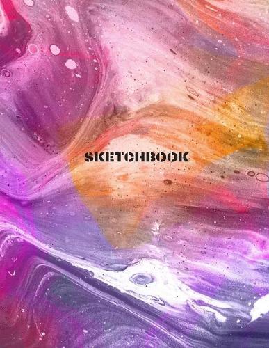 Sketch Book: sketchbook drawings, Writing, Painting, Sketching, 106 Pages, 8.5x11 (notebook Abstract Cover vol.6)
