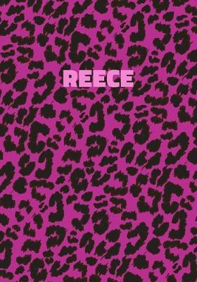 Reece: Personalized Pink Leopard Print Notebook (Animal Skin Pattern). College Ruled (Lined) Journal for Notes, Diary, Journaling. Wild Cat Theme Design with Cheetah Fur Graphic