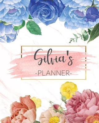 Silvia's Planner: Monthly Planner 3 Years January - December 2020-2022 - Monthly View - Calendar Views Floral Cover - Sunday start
