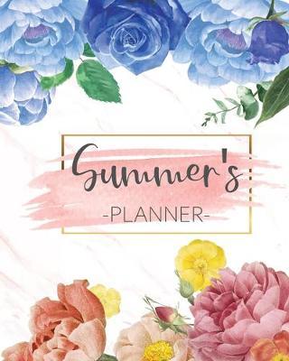 Summer's Planner: Monthly Planner 3 Years January - December 2020-2022 - Monthly View - Calendar Views Floral Cover - Sunday start