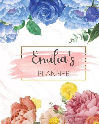 Emilia's Planner: Monthly Planner 3 Years January - December 2020-2022 - Monthly View - Calendar Views Floral Cover - Sunday start