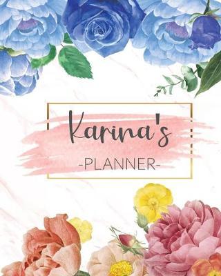 Karina's Planner: Monthly Planner 3 Years January - December 2020-2022 - Monthly View - Calendar Views Floral Cover - Sunday start