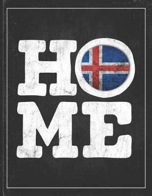 Home: Iceland Flag Planner for Icelander Coworker Friend from Reykjavik 2020 Calendar Daily Weekly Monthly Planner Organizer