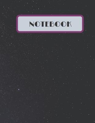 Notebook: Lined Notebook Journal - Starry Space Black Colour Notebooks for School, College Students - 110 Pages - Large (8.5 x 11 inches)