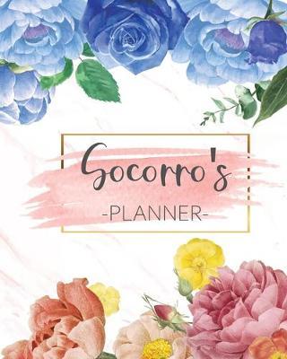 Socorro's Planner: Monthly Planner 3 Years January - December 2020-2022 - Monthly View - Calendar Views Floral Cover - Sunday start