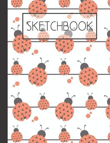 Sketchbook: Ladybug pattern 200 Page Sketchbook: Artist Edition (8.5x11)