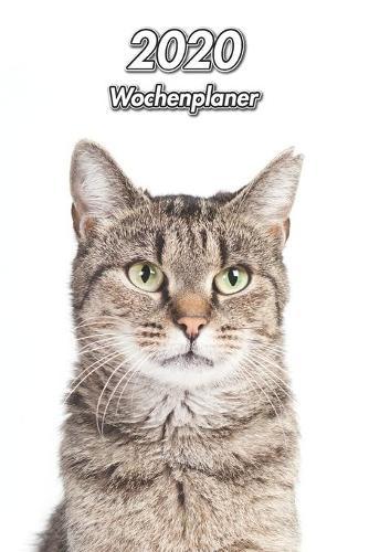 2020 Wochenplaner: Grau Getigerte Katze - 107 Seiten, 15cm x 23cm ca. A5 - Taschenkalender - Terminplaner - Tagebuch - Terminkalender - Organizer fur Katzenliebhaber
