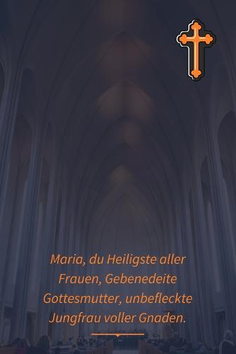 Jungfrau Maria, du Heiligste aller Frauen, Gebenedeite Gottesmutter, unbefleckte Jungfrau voller Gnaden: Notizbuch fur Christen