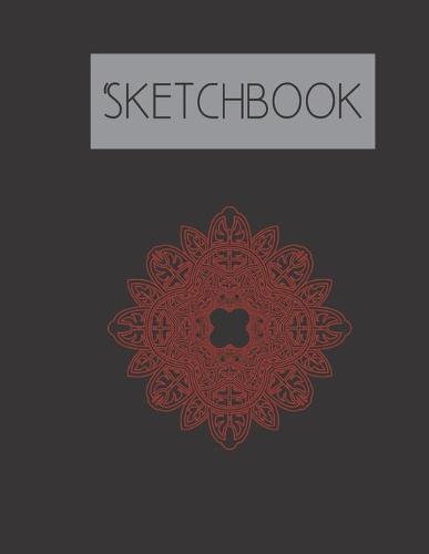 Sketchbook: Red Mandala 200 Page Sketchbook: Artist Edition (8.5x11)