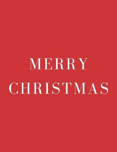 Merry Christmas: A Decorative Book &#9474; Perfect for Stacking on Coffee Tables & Bookshelves &#9474; Customized Interior Design & Home Decor