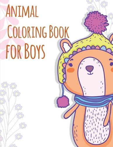 Animal Coloring Book For Boys: Cute Christmas Coloring pages for every age