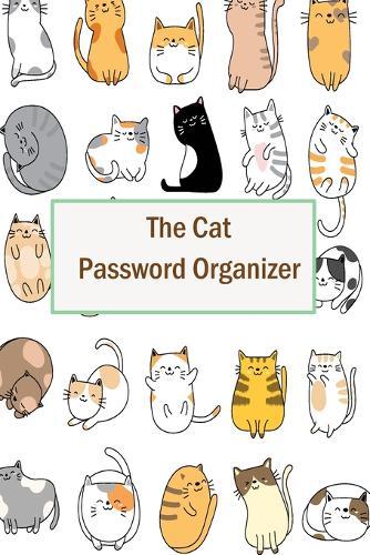 Password Cat organizer: Websites, usernames and passwords, password book small 6  x 9