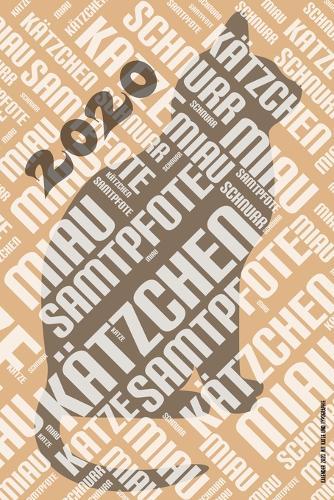 Kalender 2020 Mit Katze Und Typographie: Terminplaner fur Katzenfreunde - 15,24 X 22,86 cm ( 6 X 9 cm ) - 52 Wochen -