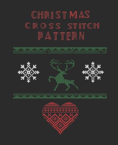 Christmas Cross Stitch Pattern: Sketch book to illustrate your Christmas cross Stitch pattern