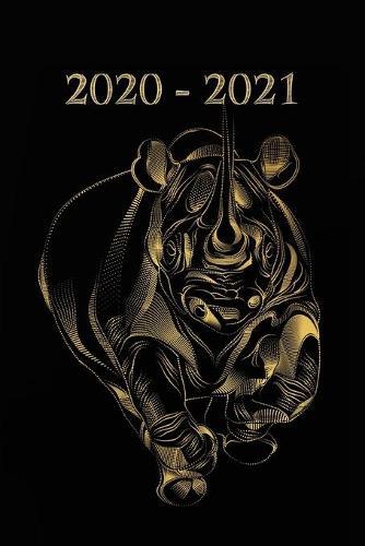 2020 - 2021: Nashorn Schwarz Gold Cover - Wochenkalender fur 2 Jahre - Kalender - Zielsetzung - Zeitmanagement - Produktivitat - Terminplaner - Terminkalender - 2 Jahres Kalender - Planer