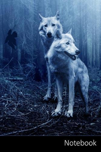 Notebook: Lobo, Animal, Depredador, El Arte Cuaderno / Diario / Libro de escritura / Notas - 6 x 9 pulgadas (15.24 x 22.86 cm), 110 paginas, superficie brillante.
