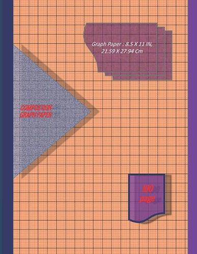 Graph Paper Notebook 8.5 x 11 IN, 21.59 x 27.94 cm [100page]: 2 mm thin and 10 cm thick light gray grid lines [metric] perfect binding, non-perforated, Double-sided Composition Graph Paper, Coordinate Paper, Grid Paper, or Squared Paper Notebook