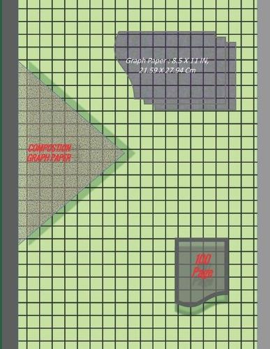 Graph Paper Notebook 8.5 x 11 IN, 21.59 x 27.94 cm [100page]: 1 cm squares 2pt [metric] perfect binding, non-perforated, Double-sided Composition Graph Paper, Coordinate Paper, Grid Paper, or Squared Paper Notebook