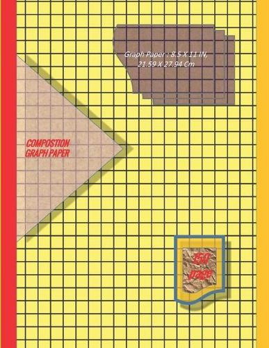 Graph Paper Notebook 8.5 x 11 IN, 21.59 x 27.94 cm [150 page]: 1 cm squares 2pt [metric] perfect binding, non-perforated, Double-sided Composition Graph Paper, Coordinate Paper, Grid Paper, or Squared Paper Notebook