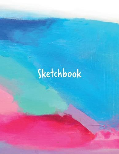 Sketchbook: notebook for drawing, writing, painting, sketching, or doodling, 100 pages, 8.5 x 11 inches (abstract cover)