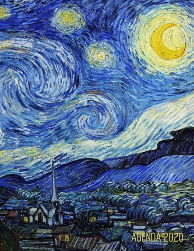La Notte Stellata Agenda 2020: Vincent van Gogh - Agenda di 12 Mesi con Calendario 2020 - Post Impressionismo - Pittore Olandese - Pianificatore Giornaliera