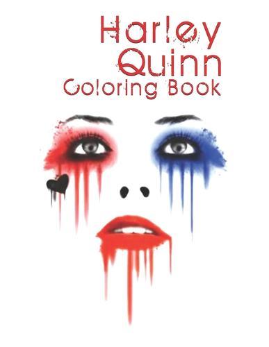 Harley Quinn Coloring Book: Harley Quinn Coloring Book for Adults, Activity Book, Great Starter Book with Fun, Easy, and Relaxing Coloring Pages - 50 Pages - 8.5 x 11