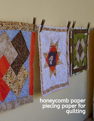 Honeycomb Paper Piecing Paper For Quilting: A Hexagonal Graph Paper Composition Notebook with Hexagon Grid measuring 0.2  per side)