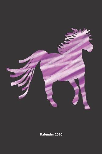 Buntes Pferd: Jahresplaner / Terminplaner / Kalender 2020 buntes Pony - DIN A5 - Geschenk Pferd Reiten