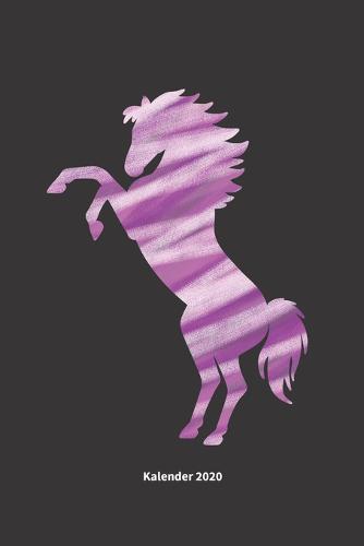 Buntes Pferd: Jahresplaner / Terminplaner / Kalender 2020 Pony - DIN A5 - Geschenk Pferd Reiten