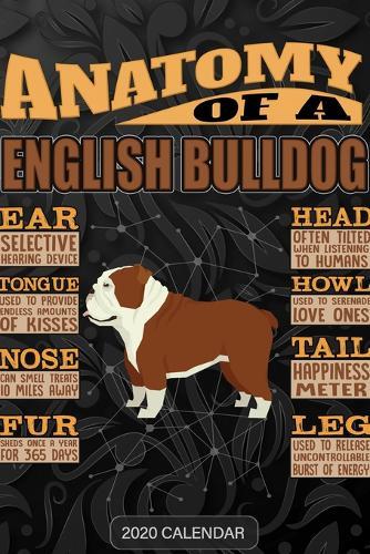 Anatomy Of A English Bulldog: English Bulldog 2020 Calendar - Customized Gift For English Bulldog Dog Owner