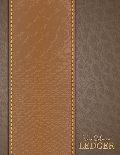 Two Column Ledger: Ledger Transaction Register Personal Balance Notebook Columns Record-Keeping Books, Paper 100 pages Ledgers Sheets