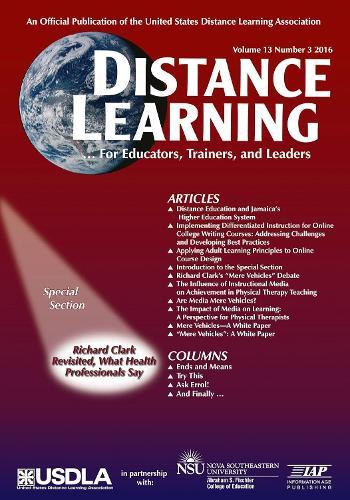Distance Learning Vol 13 Issue 3