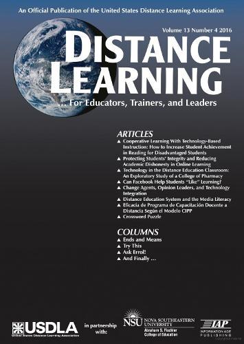 Distance Learning Vol 13 Issue 4