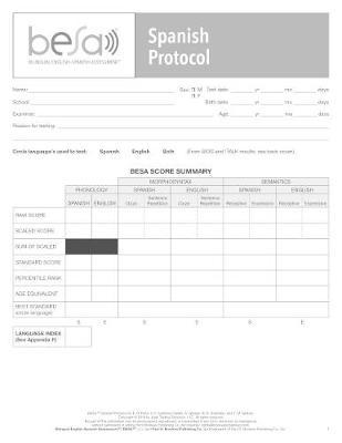 Bilingual English-Spanish Assessment (TM) (BESA (TM)): Spanish Protocol