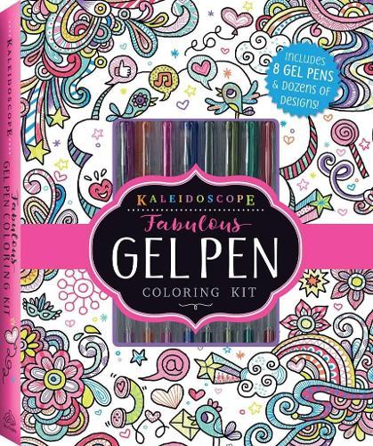 Kaleidoscope Fabulous Gel Pen Coloring Kit (Silver Dolphin)