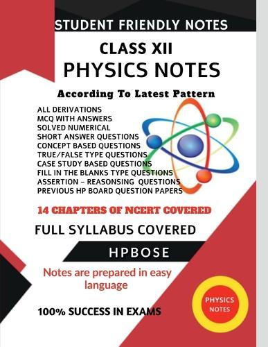 XII Physics Notes: Student Friendly Notes: Student Friendly Notes: Student Friendly Notes: Student Friendly Notes