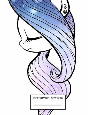 Composition Notebook: Unicorns Lovers Soft Glossy Cover Wide Ruled Blank Lined Journal Paper 7.44 x 9.69 Inches 110 Pages