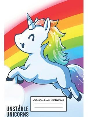 Composition Notebook: Unicorns Lovers Soft Glossy Cover Wide Ruled Blank Lined Journal Paper 7.44 x 9.69 Inches 110 Pages