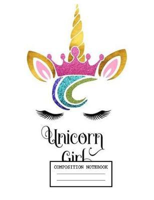 Composition Notebook: Unicorns Lovers Soft Glossy Cover Wide Ruled Blank Lined Journal Paper 7.44 x 9.69 Inches 110 Pages