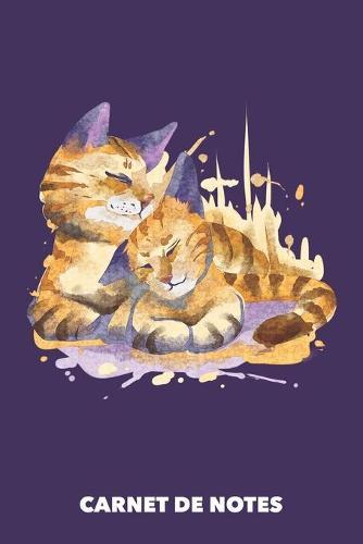 Carnet de Notes: L'amour des chats DIN A5 ligne - 120 pages pour proprietaires de chats