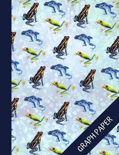 Frog: Graph Paper Composition Notebook, 120 Page Grid Paper, Quad Ruled 5 squares per inch, Math and Science Workbook for Students, Teens and Kids