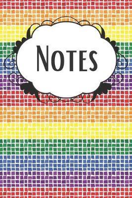 Rainbow Mosaic Notebook: LGBT Rainbow Pride Portable Notebook