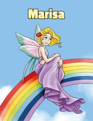 Marisa: Personalized Composition Notebook - Wide Ruled (Lined) Journal. Rainbow Fairy Cartoon Cover. For Grade Students, Elementary, Primary, Middle School, Writing and Journaling