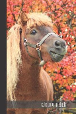 cute pony notebook: small lined Pony Notebook / Travel Journal to write in (6'' x 9'') 120 pages